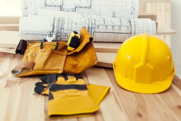 Construction tools and safety equipment