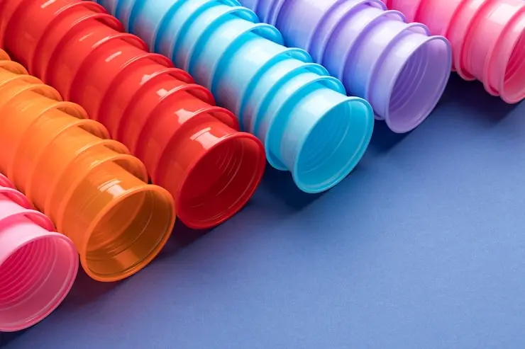 Colored plastic products manufacturing